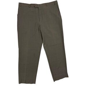 Giorgio Armani Collezioni Dress Pants Brown Wool Trousers 36x30